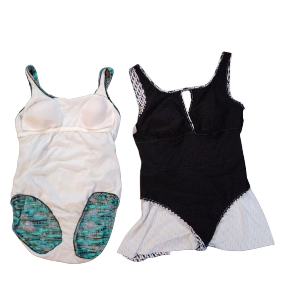 Two Plus Size Women's Swimsuits Size 16 XL One Piece Bathing Suits - Picture 9 of 13